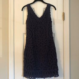 Lilly Pulitzer Navy Sleeveless Marie Kate Dress